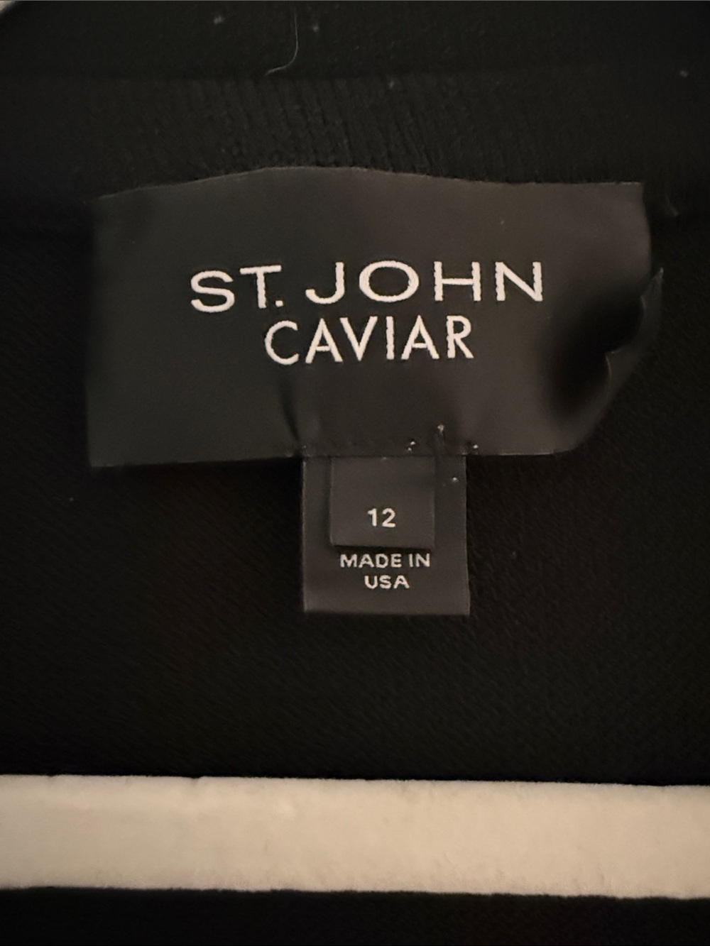 St John Caviar Black Blazer Size 12 - Picture 2 of 5